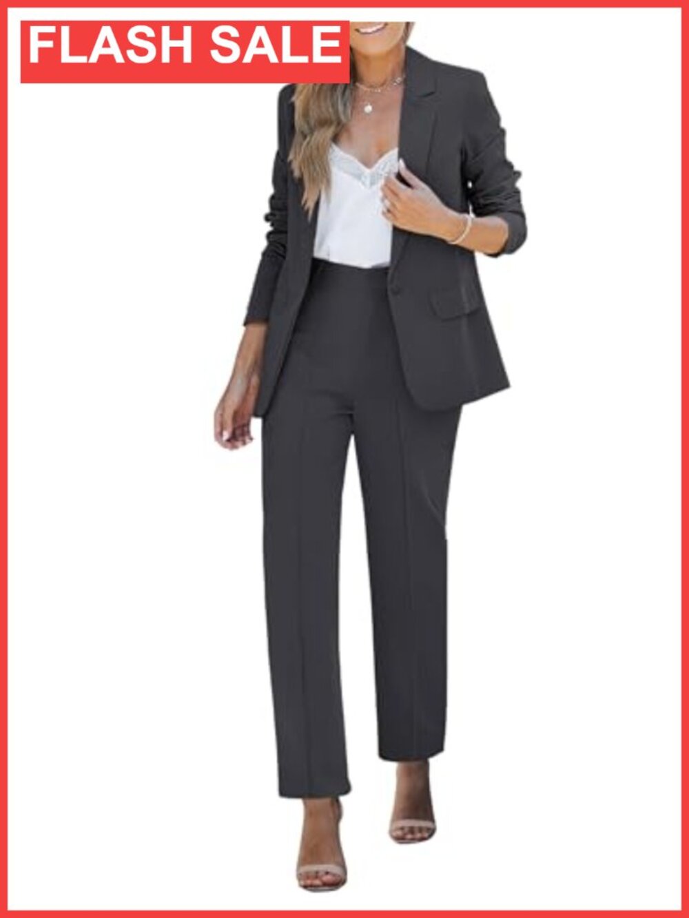 Women's Two Piece Pantsuit Business Casual Blazer Set